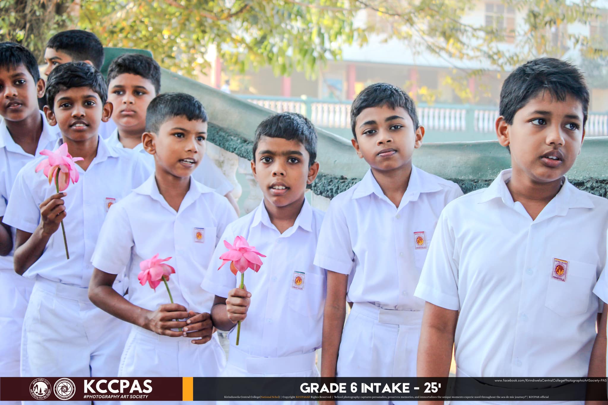 students with lotus
